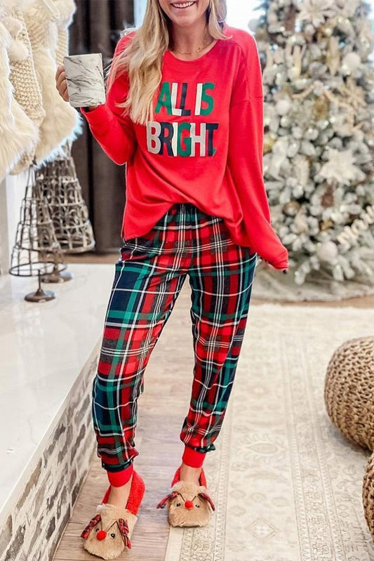 Graphic Christmas PJ Set