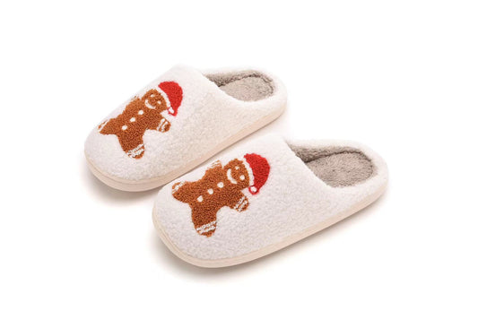 Gingerbread Christmas Slippers