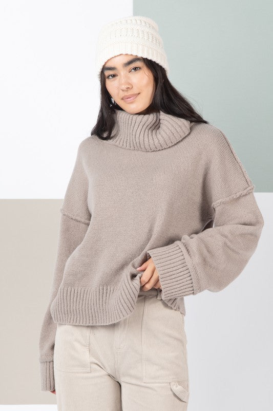 Solid Cozy Knit Sweater