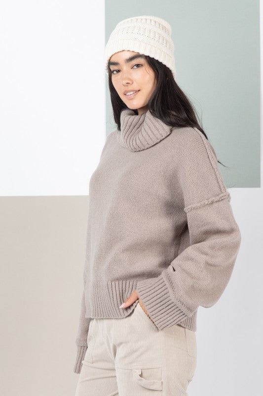 Solid Cozy Knit Sweater