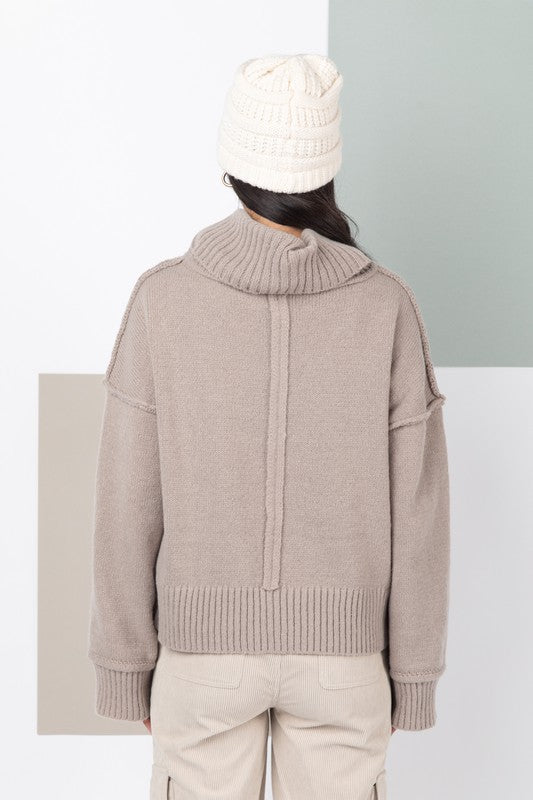 Solid Cozy Knit Sweater