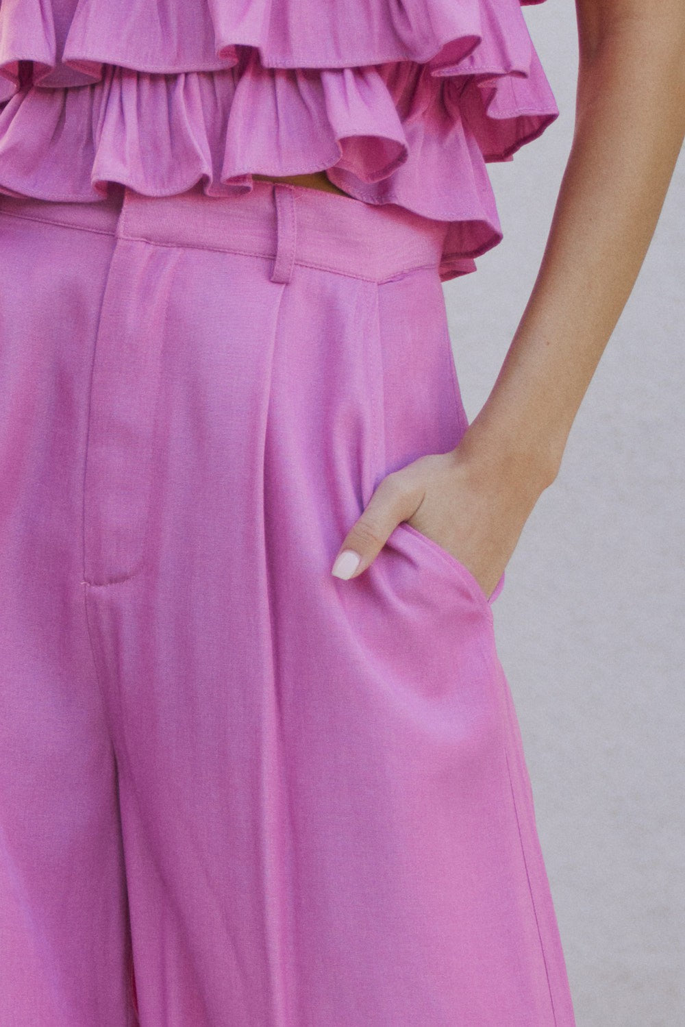 Pink Wide Leg Pant