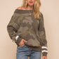 Camo Dolman Sweater