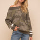 Camo Dolman Sweater