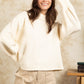 Cream Mock Neck Sweater