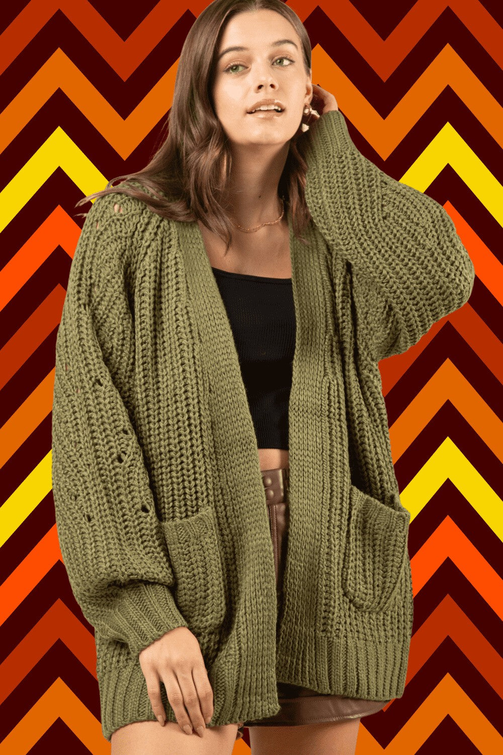 Olive Cardigan