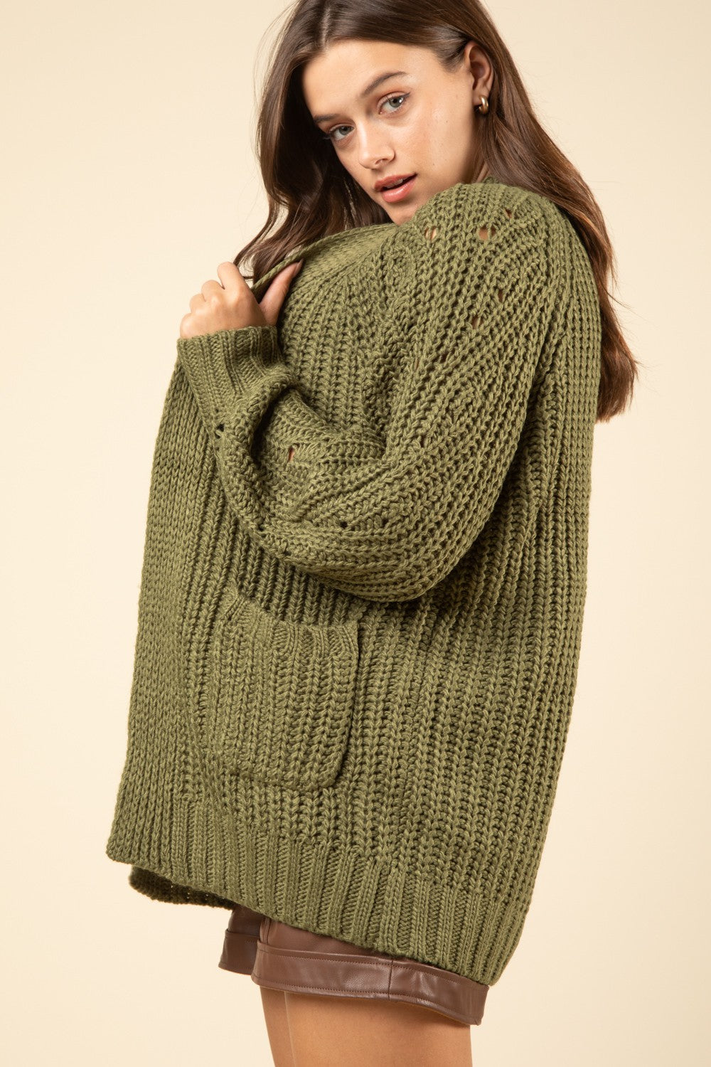 Olive Cardigan