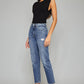 High Rise Slim Straight Jean