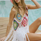 Multi Color Crochet Cover Up Top