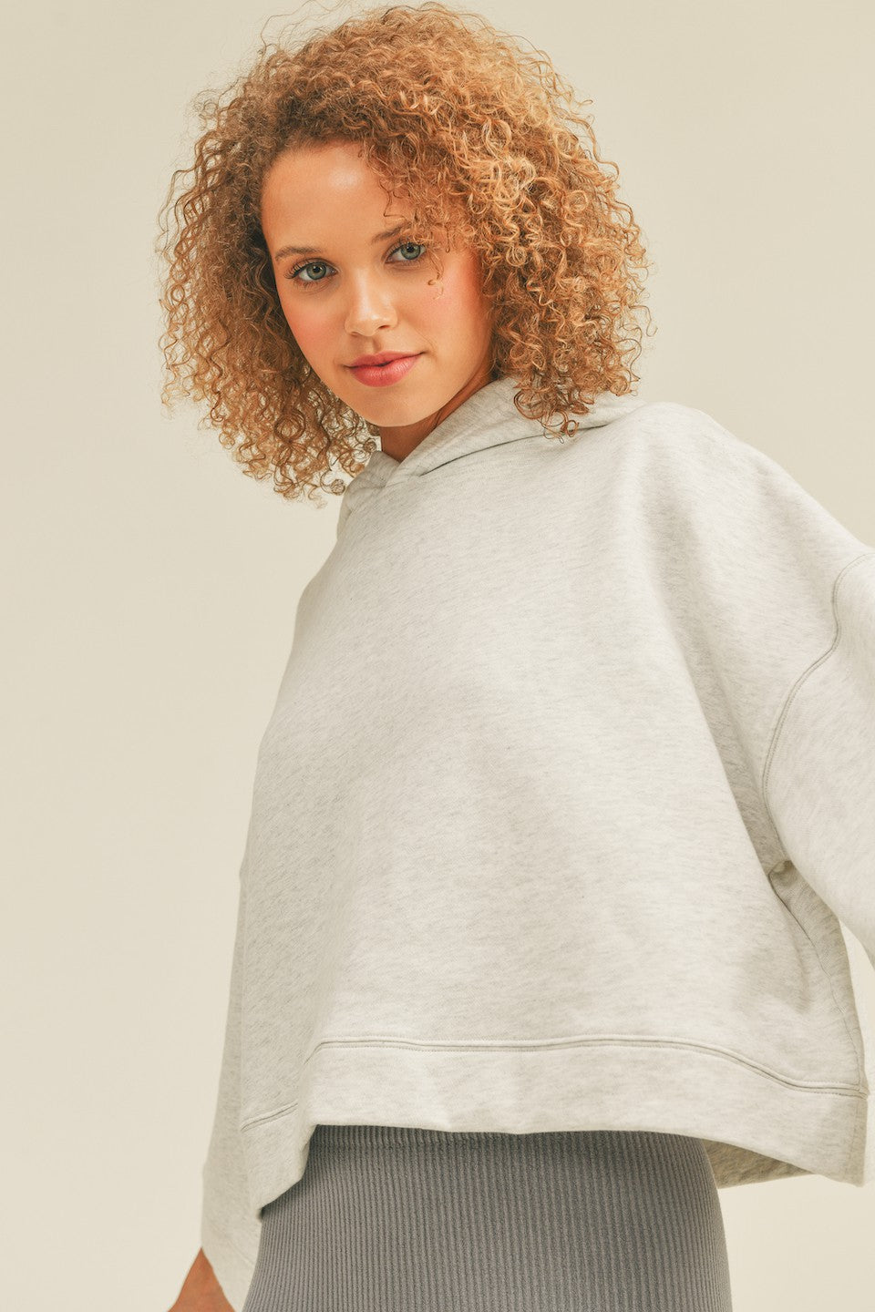 Cropped Terry Hoodie