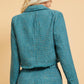 Teal Blazer and Shorts Set