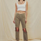 High Rise Straight Leg Jeans