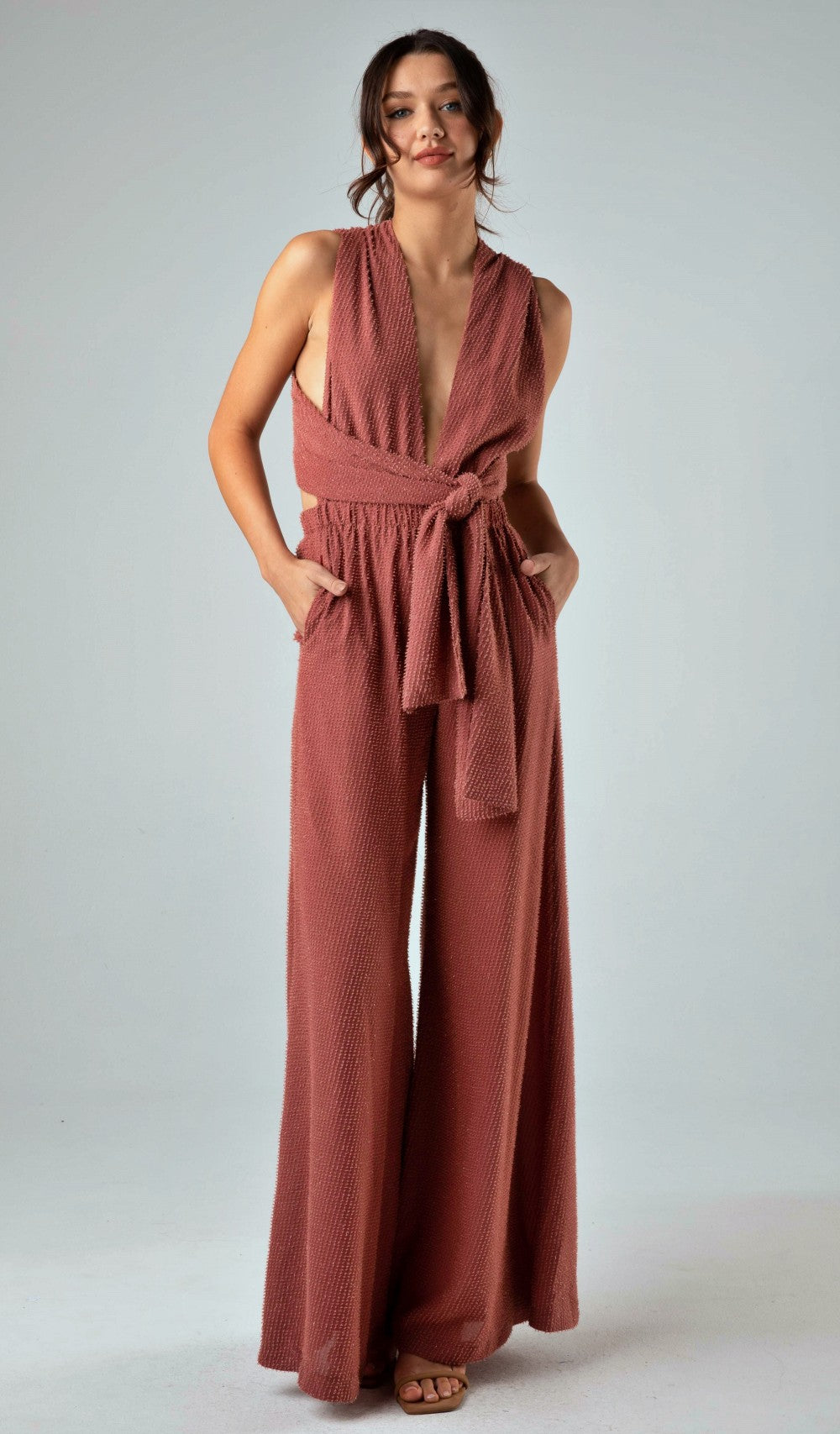 Rust Jumpsuit