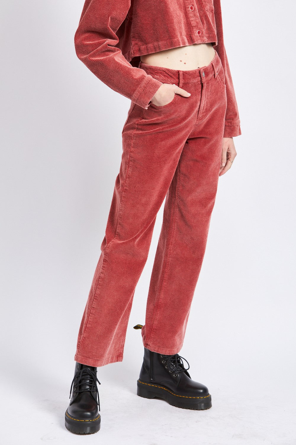 Red Wide Leg Pants